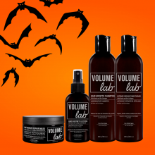 Volume lab produkte fördern neues haarwachstum, machen das haar dicker und verhindern haarbruch